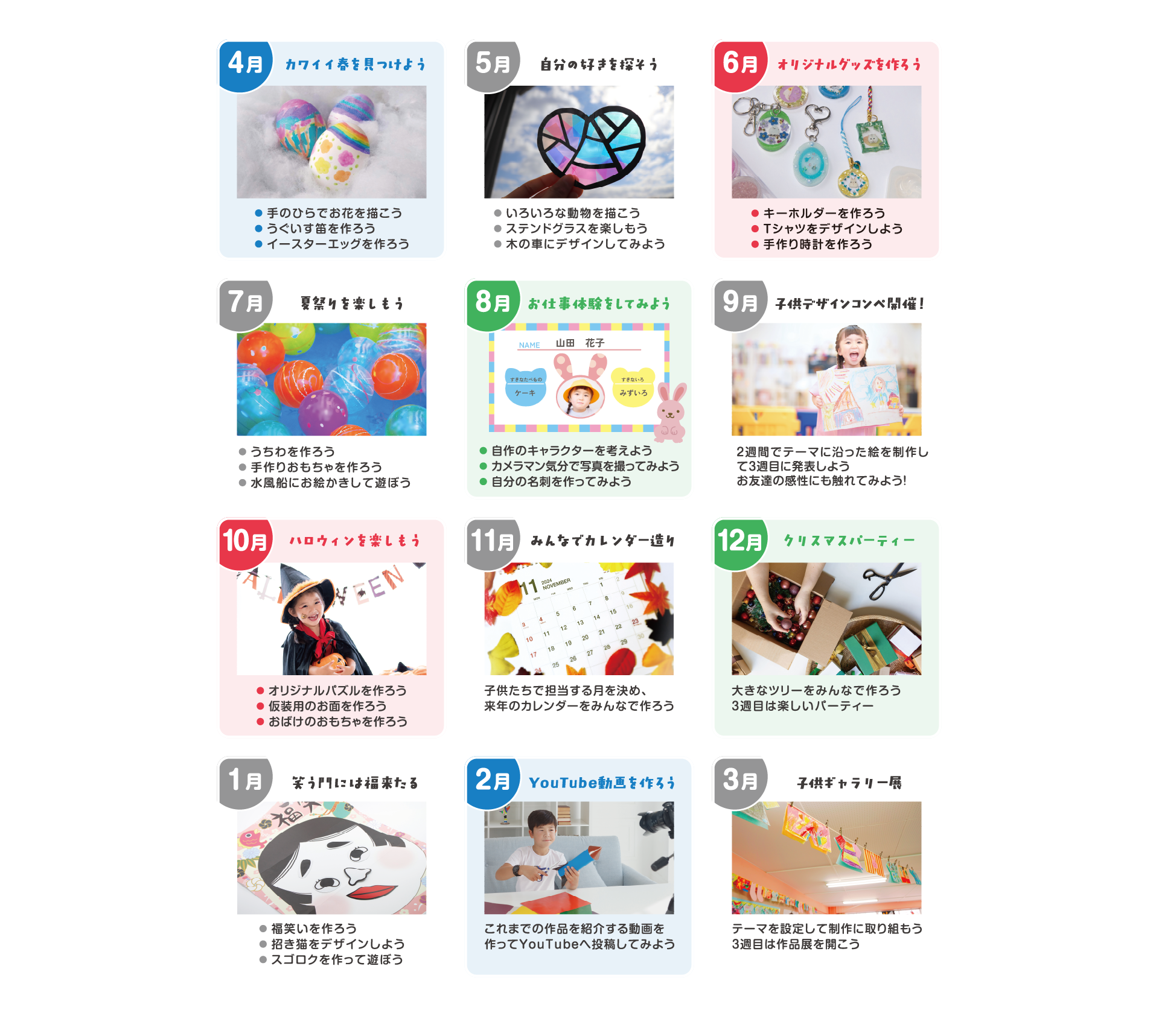 12ヶ月スケジュール
